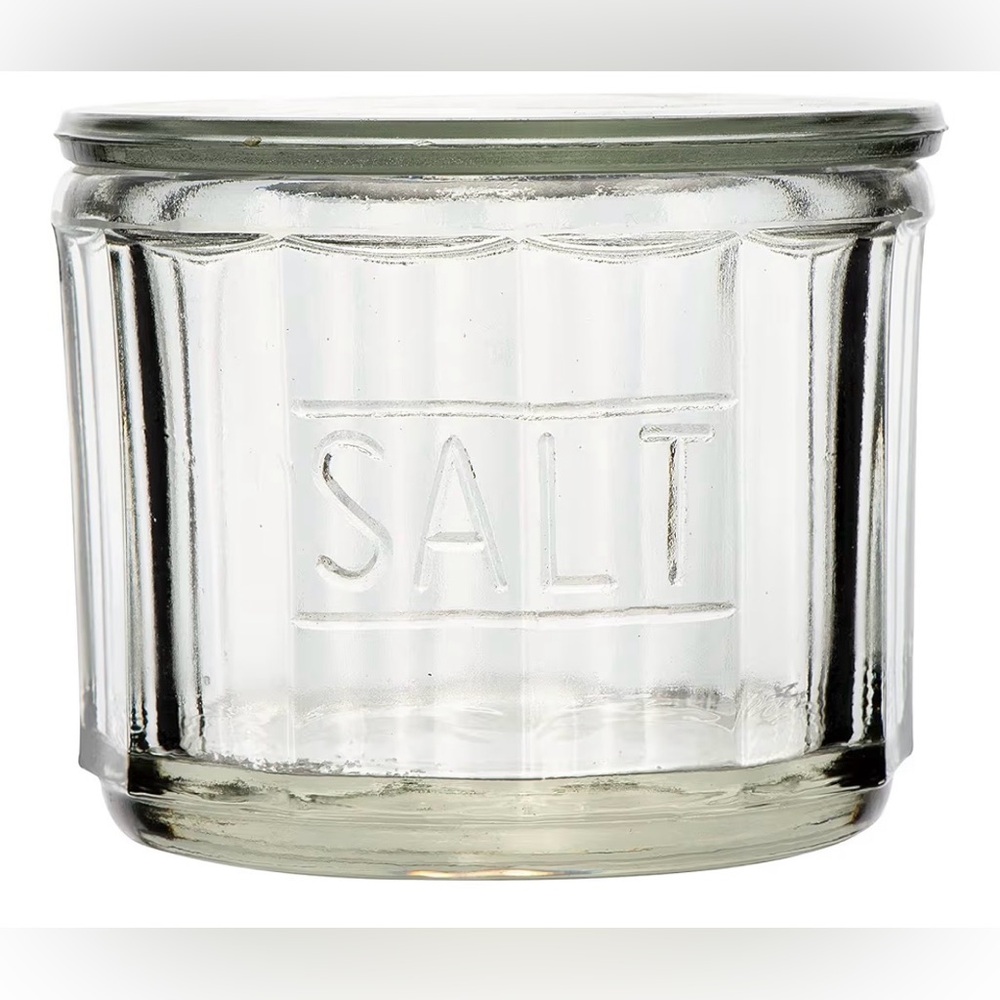 Creative Co-Op Clear Pressed Glass Salt Cellar - Picture 2 of 8